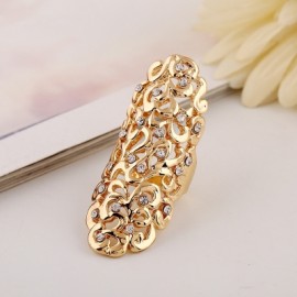 Fashion Exaggeration Hollow Carving Alloy Drill Ring